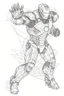 Ironman logo tattoo design idea