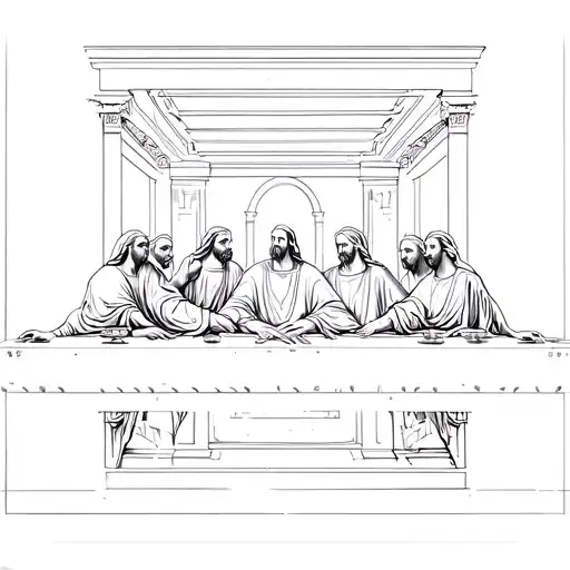 Last Supper tattoo design idea