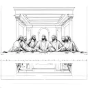 Last Supper tattoo design idea