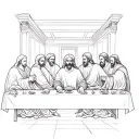 Last Supper tattoo design idea