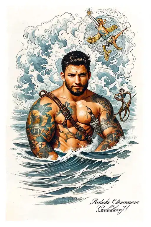 seaman tattoo design idea