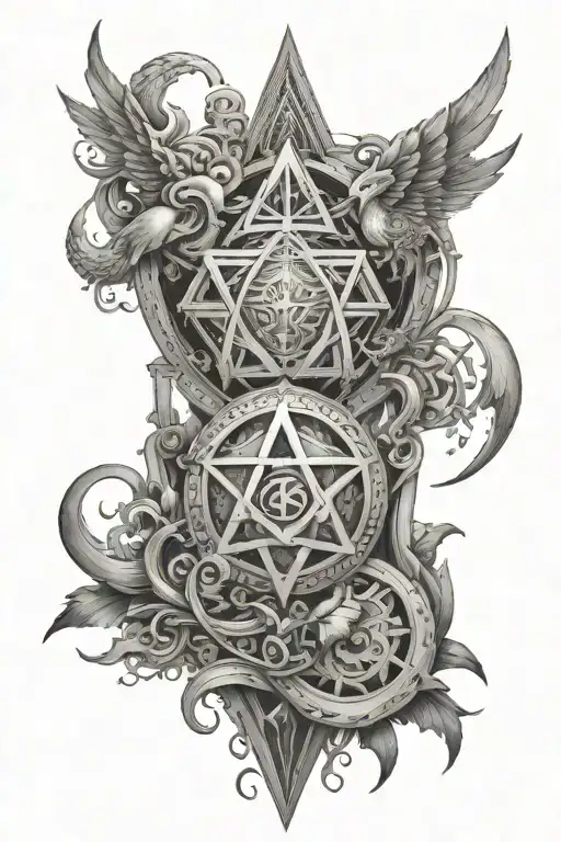 Ophanim tattoo design idea