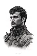 american trad paul atreides from dune awakening tattoo design idea