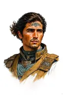 american trad paul atreides from dune awakening tattoo design idea