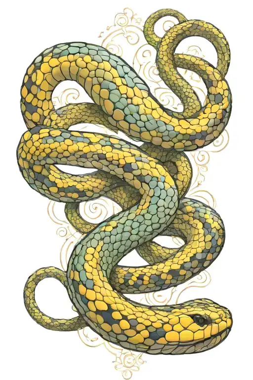 kundalini snake tattoo tattoo design idea