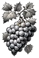 Grape Vine tattoo design idea