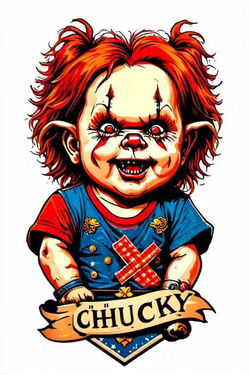 Chucky tattoo design idea