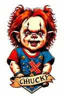 Chucky tattoo design idea