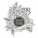 this too shall pass written tattoo design idea