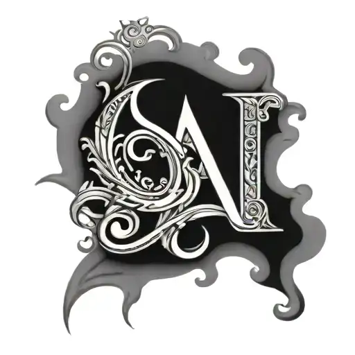 samrat and Yuvin raj letters and with s letter love symbol tattoo design idea