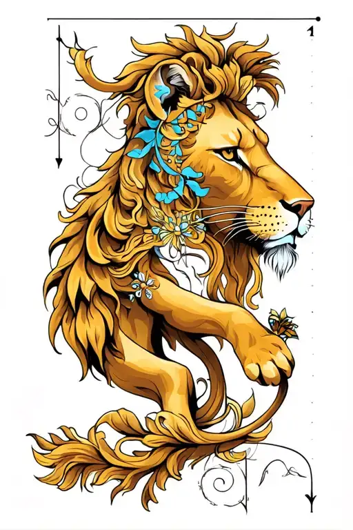 cusp of Leo and Virgo  tattoo design idea