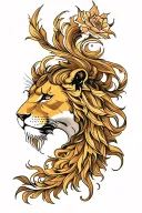 cusp of Leo and Virgo  tattoo design idea
