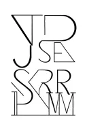 Geometric letters J,S,E,R,P,M connected line tattoo tattoo design idea