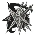 Viking Arrow tattoo design idea