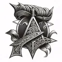 Viking Arrow tattoo design idea