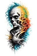 chaotic mind, bipolar, anxiety, adhd, ocd, tattoo design idea