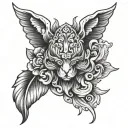 Blank tattoo design idea