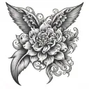 Blank tattoo design idea
