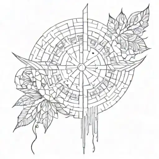 words saying "i had to break it, then rearrange it, and turn into a beautiful mosaic" tattoo design idea