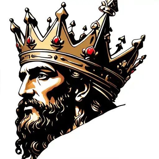 Christ is King crown tattoo design idea