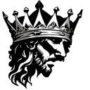 Christ is King crown tattoo design idea