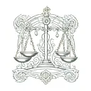 libra symbol tattoo design idea