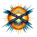 Please generate an image of a tattoo on your hand with the inscription son of God, only without errors, Come on beautifully, in a font like tattoo design idea