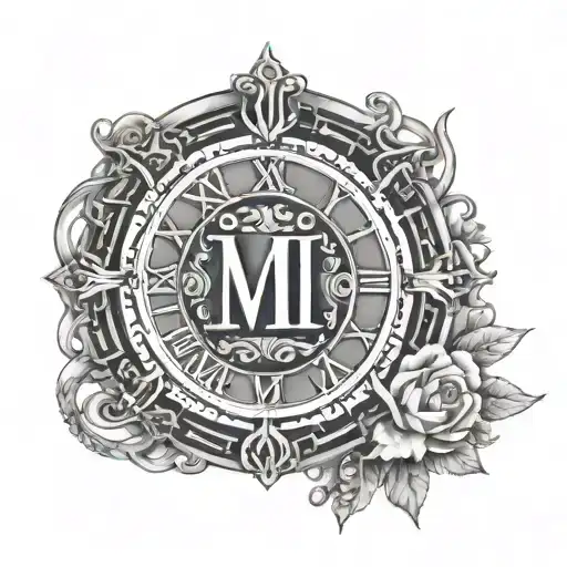 2021 Roman Numerals tattoo design idea