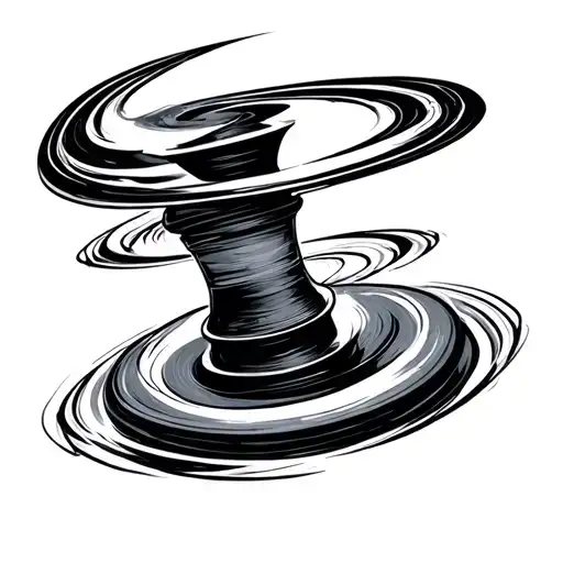 inception spinning top tattoo design idea
