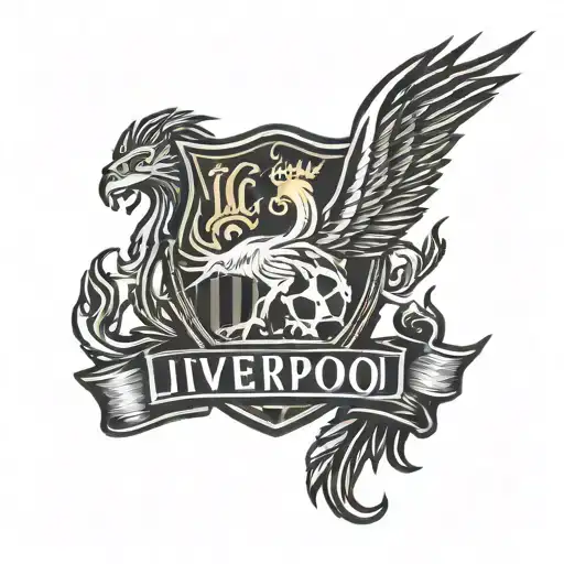 liverpool tattoo with ynwa tattoo design idea