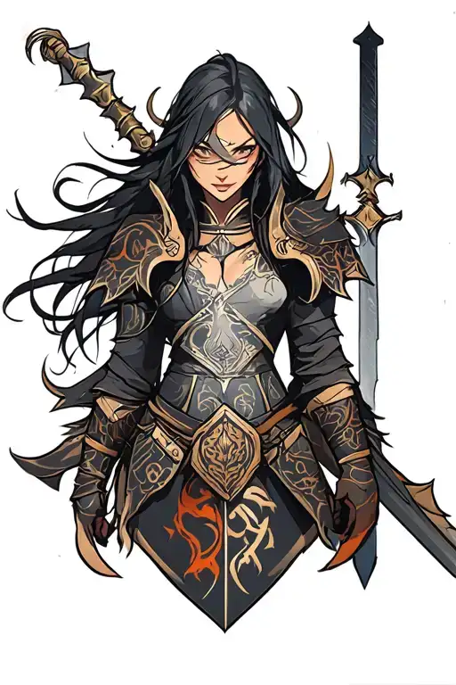 Skyrim tattoo design idea