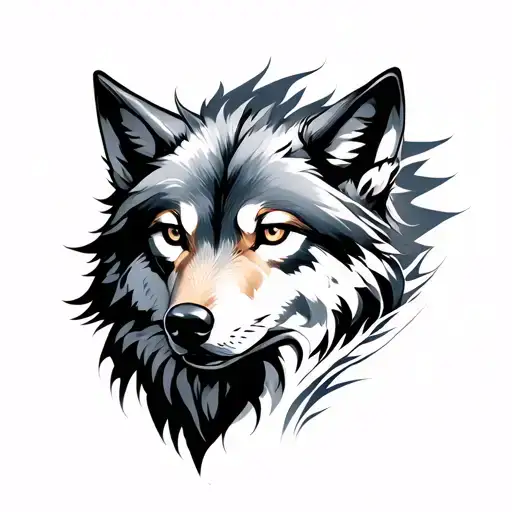 Solo Leveling + Alpha Wolf + One Peice + Gemini  tattoo design idea