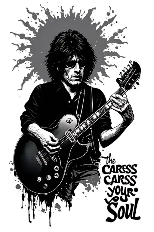 sticky fingers the band caress your soul tattoo design idea