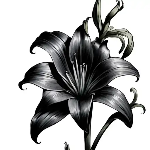 Easter Lily tattoo design idea