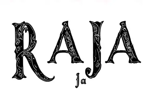 "Raja" tattoo design idea
