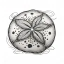 sand dollar tattoo design idea