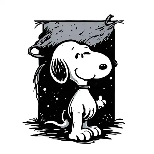 Snoopy tattoo design idea
