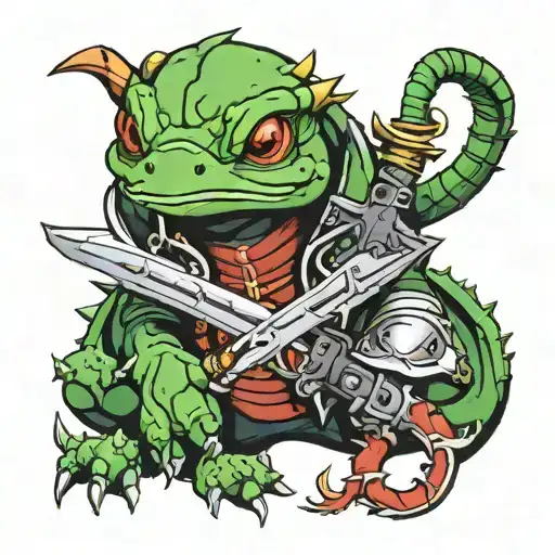 Warhammer 40k Salamanders tattoo design idea