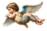 cherub tattoo design idea