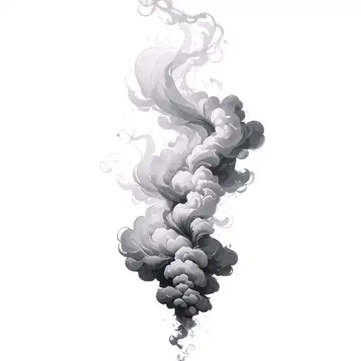 Filler Clouds and Smoke tattoo design idea