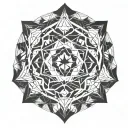 sacred geometry patterns tattoo design idea