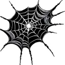 spider webs wrapping tattoo design idea