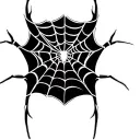 spider webs wrapping tattoo design idea
