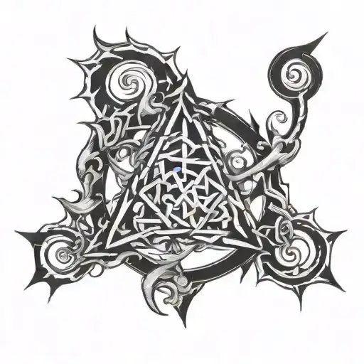 chaos united symbol tattoo design idea