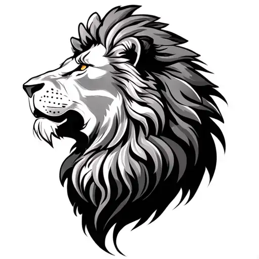 Lion Christian tattoo design idea