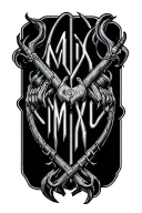 "MCMXC " MCMXC tattoo design idea