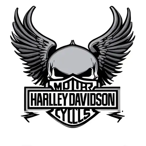 Harley Davidson Logo tattoo design idea