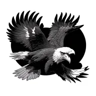 eagle soaring tattoo design idea