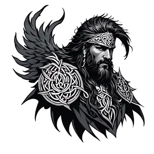 Warrior Celtic tattoo design idea