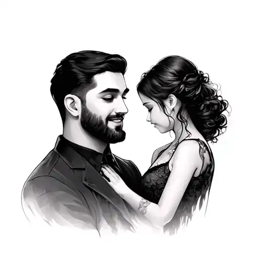 Daddy And Daughter tattoo design idea